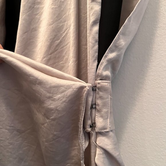 All Saints Arina Dress in Silvery Grey Japanese Cloth, size 0 - Picture 5 of 11